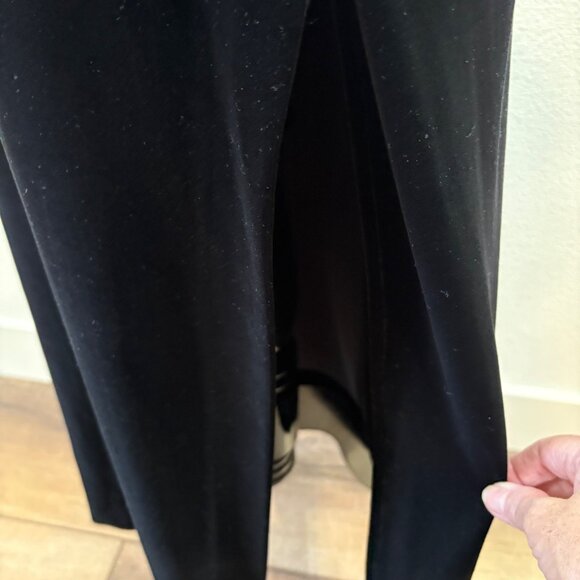 VTG Black Velvet Gown Silver Embellished Sleeveless Evening Dress Sz 6 Glam - Picture 7 of 11